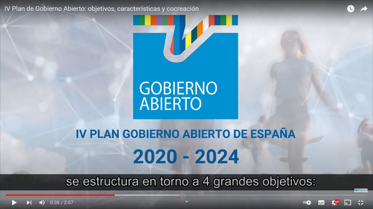 Imagen linkad al vídeo sobre el IV Plan de Gobierno Abierto