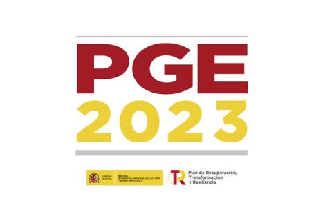 Imagen donde se lee PGE 2023. 