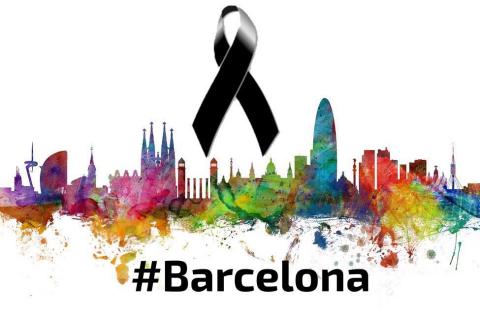 Imagen de apoyo a los atentados de Barcelona 