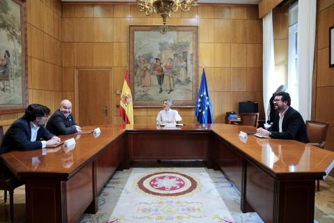 Imagen de la reunion entre el CERMI y el Ministerio de Trabajo y Economía Social.