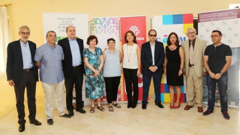 foto de los Presidentes y Cargos elegidos en la Mesa del Tercer Sector de Castilla-LaMancha