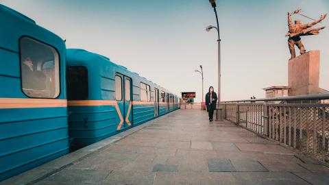 Imagen de un tren en Ucrania.