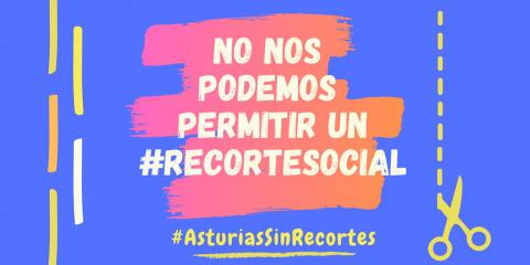 imagen de la campaña Asturias sin recortes