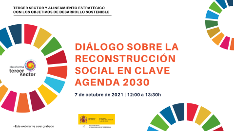 Imagen sobre el evento Diálogo sobre la reconstrucción social en clave Agenda 2030