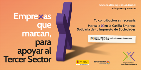 Imagen promocional de la campaña Casilla Empresa Solidaria