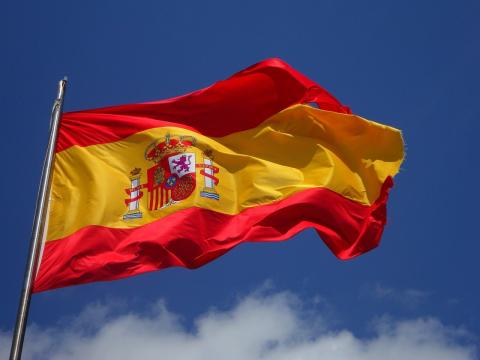 Imagen de la bandera de España. 