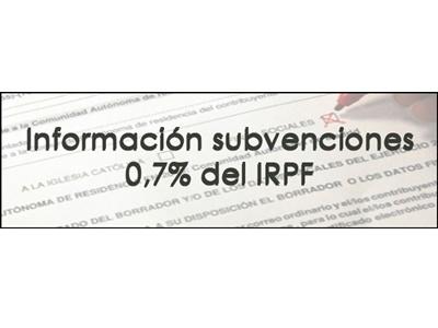 banner de la sección de subvenciones IRPF
