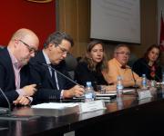Sesión sobre la Ley del Voluntariado. Carlos Capataz, Pablo Benlloch, Patricia Sanz, Emilio López Salas y Mar Amate.