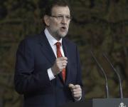 El Presidente del Gobierno, Mariano Rajoy, en un momento de su intervención.