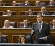 El Presidente del Gobierno, Mariano Rajoy, en una intervención en el Congreso de los Diputados